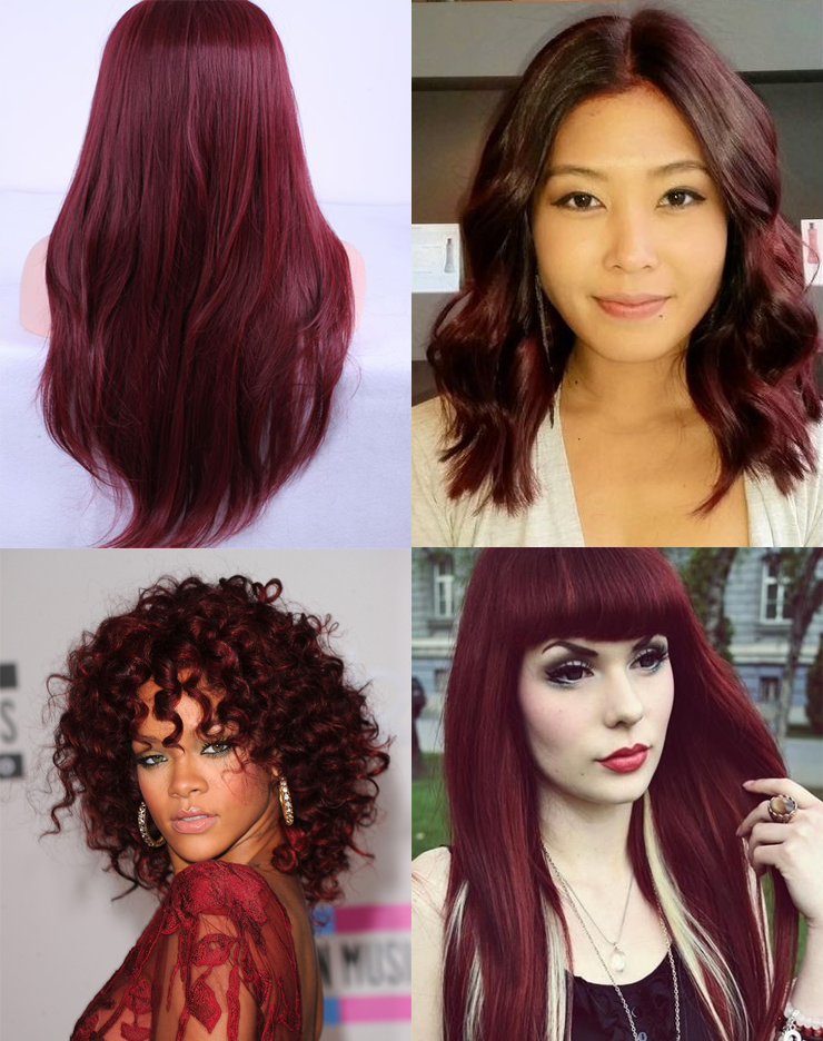 cabelo ruivo marsala só para meninas